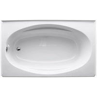 Proflex 6036 Soaking Bathtub with Left-Hand Drain in White