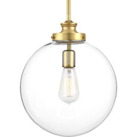 Penn 1-Light Pendant Ceiling Light in Natural Brass