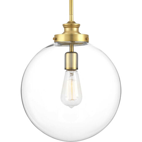 Penn 1-Light Pendant Ceiling Light in Natural Brass