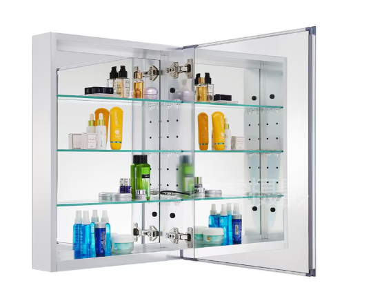 LED Medicine Cabinet – Silver