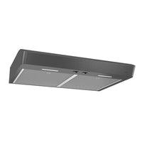 Broan-NuTone 30-inch Under Cabinet Range Hood, 375 MAX Blower CFM in Black Stainless Steel, Optional Ductless Filter Separate