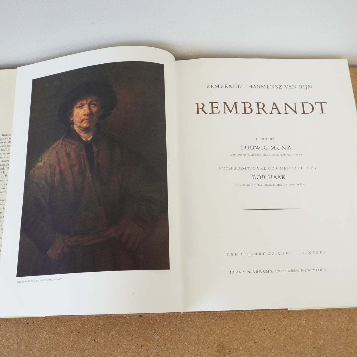 REMBRANDT, The Library of Great Painters 1967