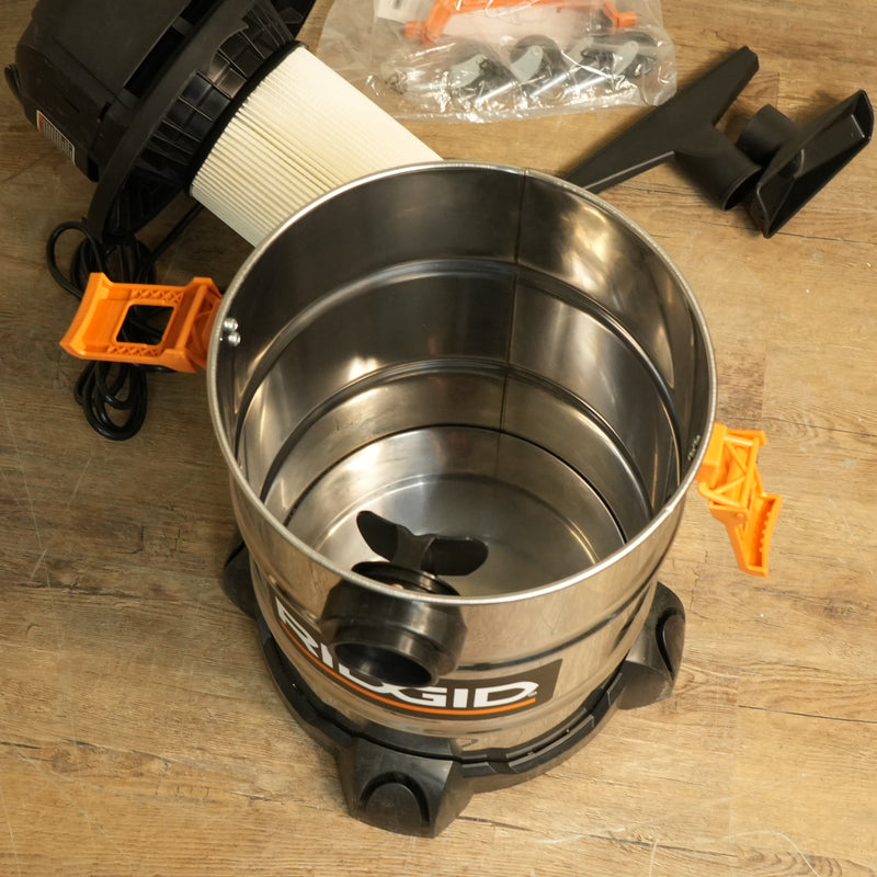 RIDGID 22.5L 4.25 HP Stainless Steel Wet Dry Vacuum WD6425
