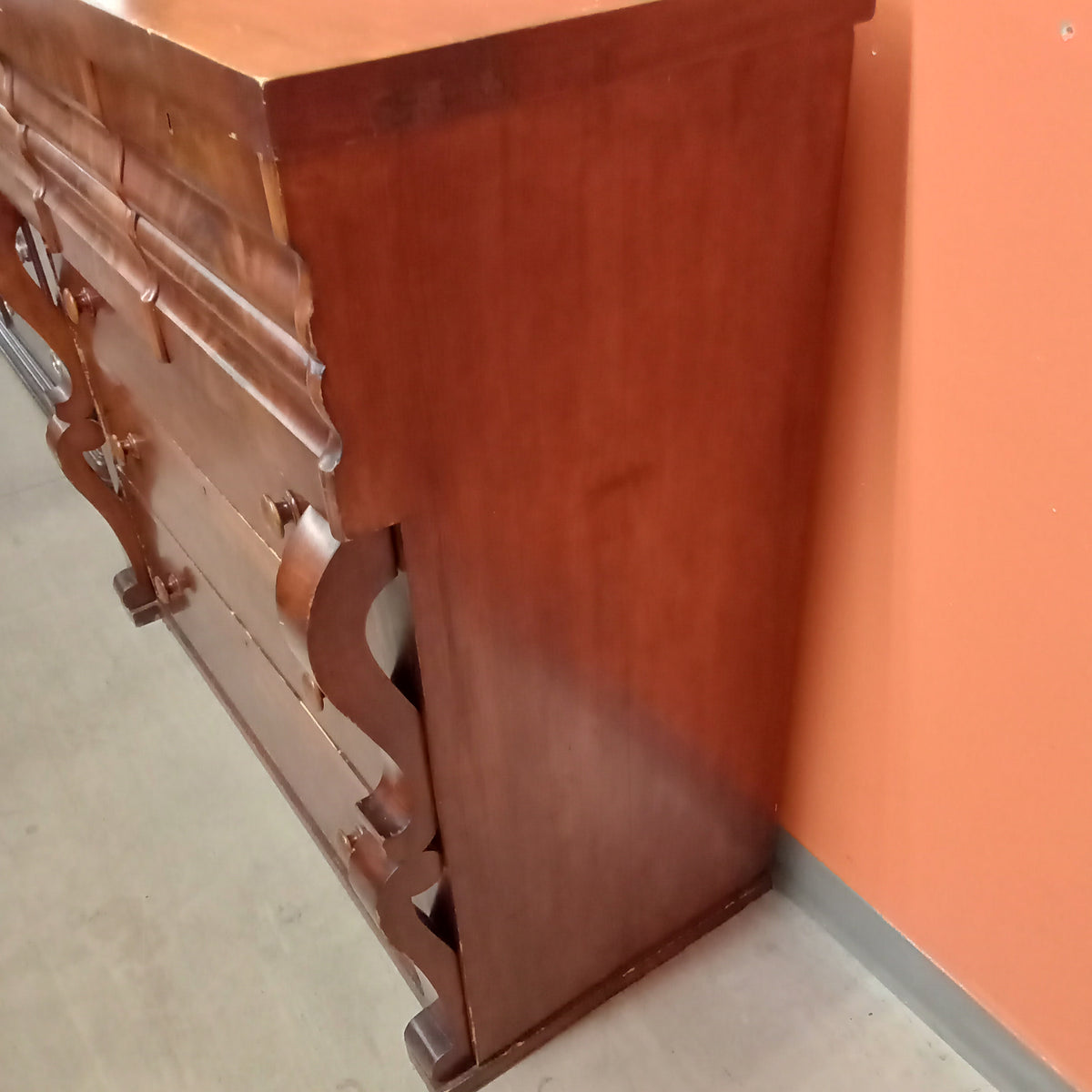 49"W 7-Drawer Vintage Dresser in Solid Wood