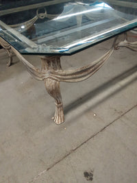40"W Glass Coffee Table