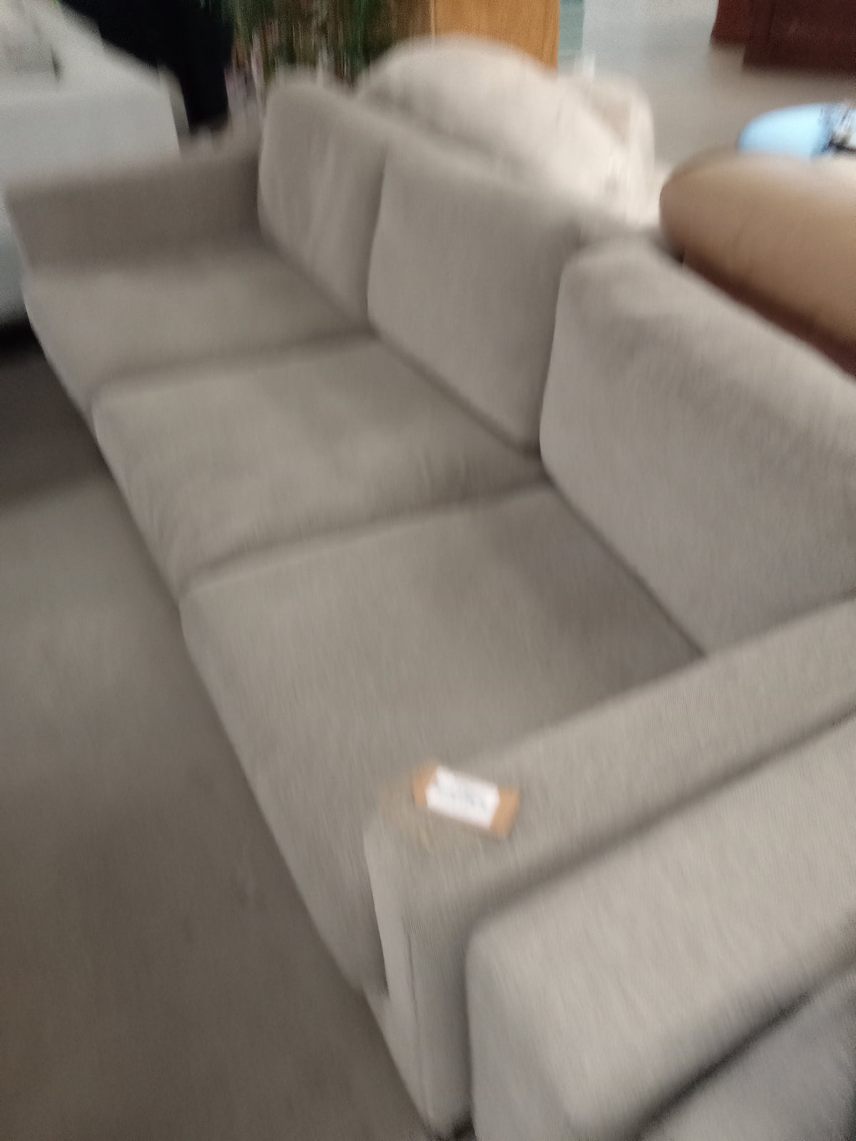 82"W Grey 3-Seat Sofa