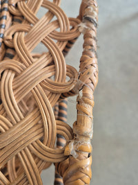 Vintage Wicker Peacock Chair