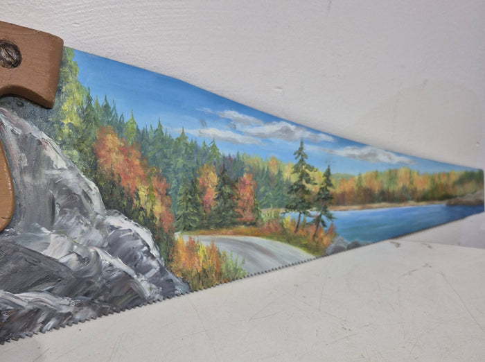 Hand Painted Hand-Saw