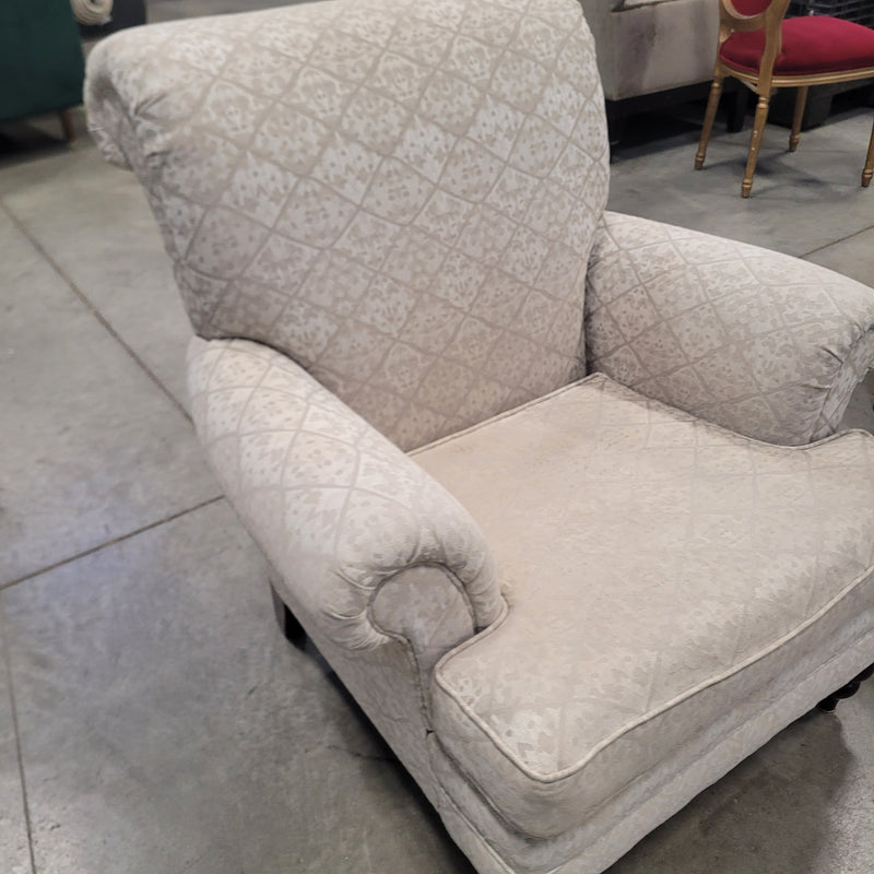 36"W Beige Armchair