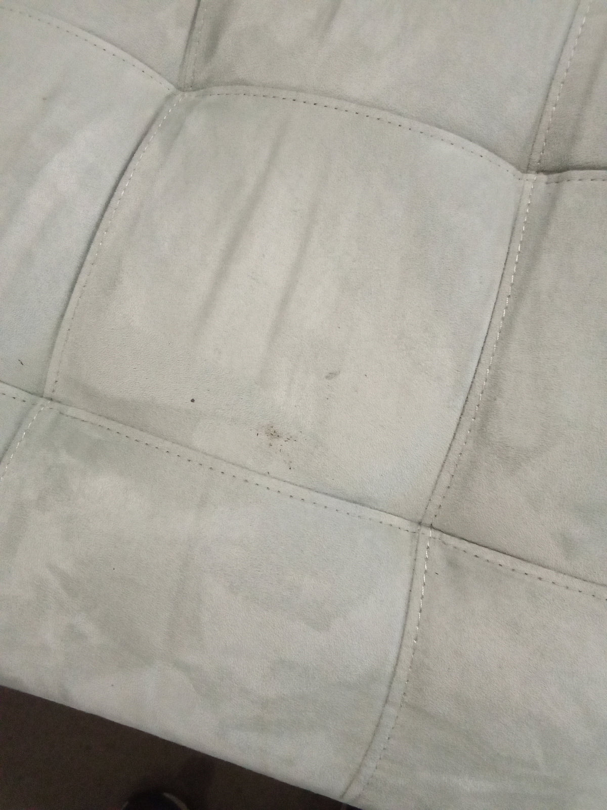 82"W Sea Foam Green Love Seat - Minor Stains