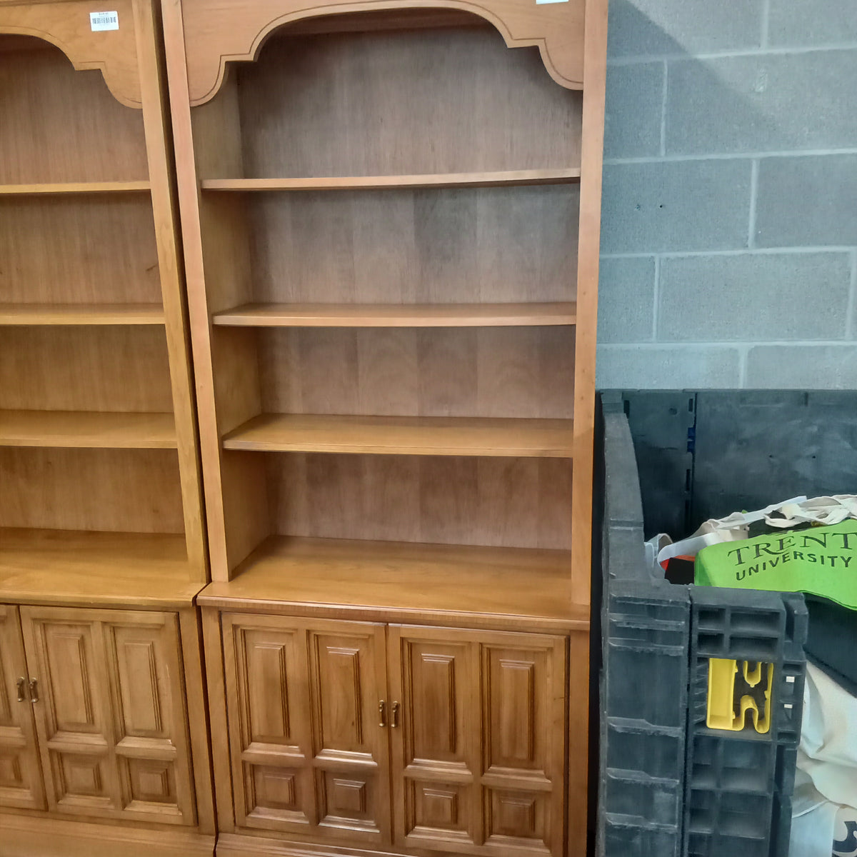 33"W 1-Piece Book Shelf with Storage