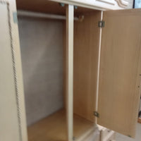 60"W Three Cupboard with Six Drawer Armoire