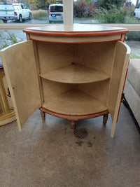 20"W Corner Cabinet with Painted Doors and Top
