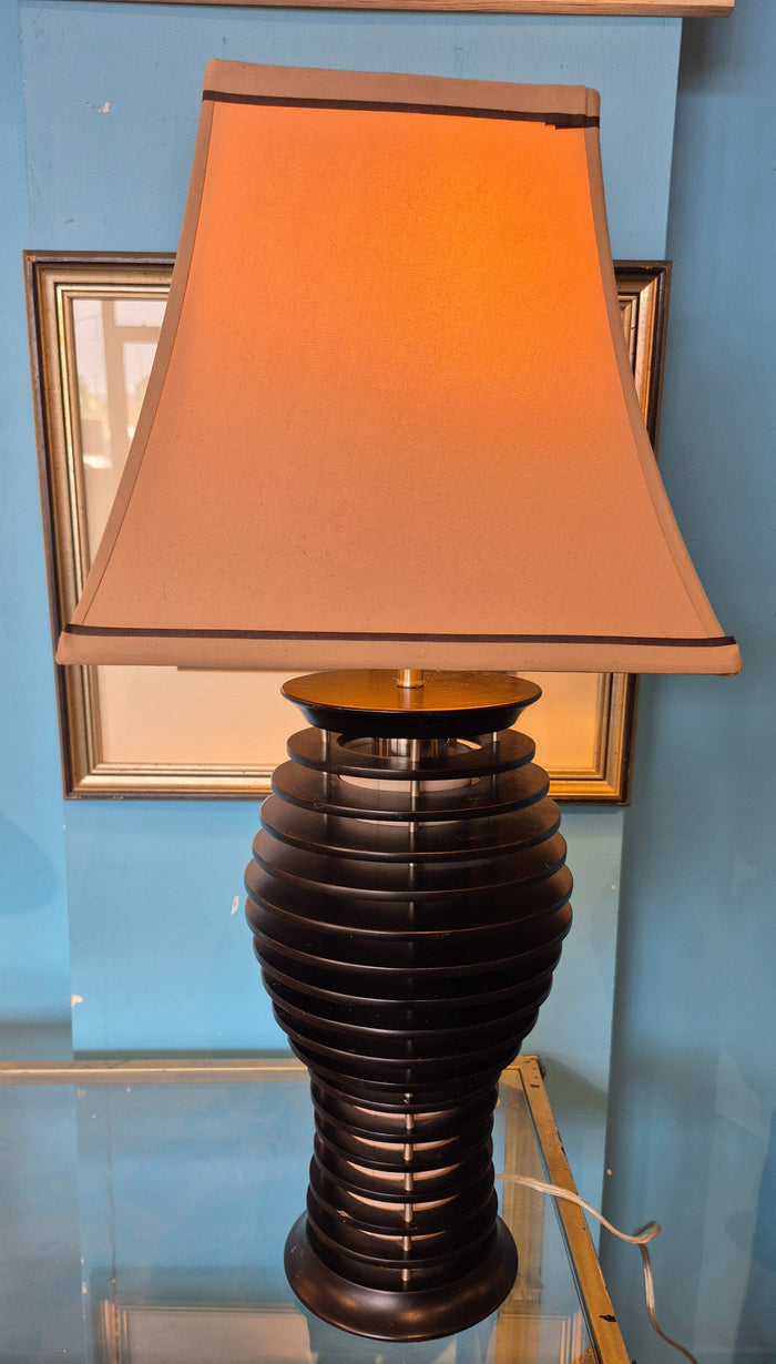 Wood Slat Table Lamp