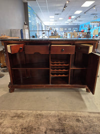 68"W Bar with Granite-Look Tile Top