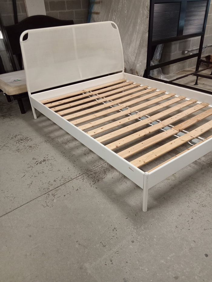 62"W Queen Bed Frame in Cream