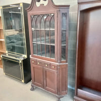 40"W 2-Piece Wooden Corner China Cabinet
