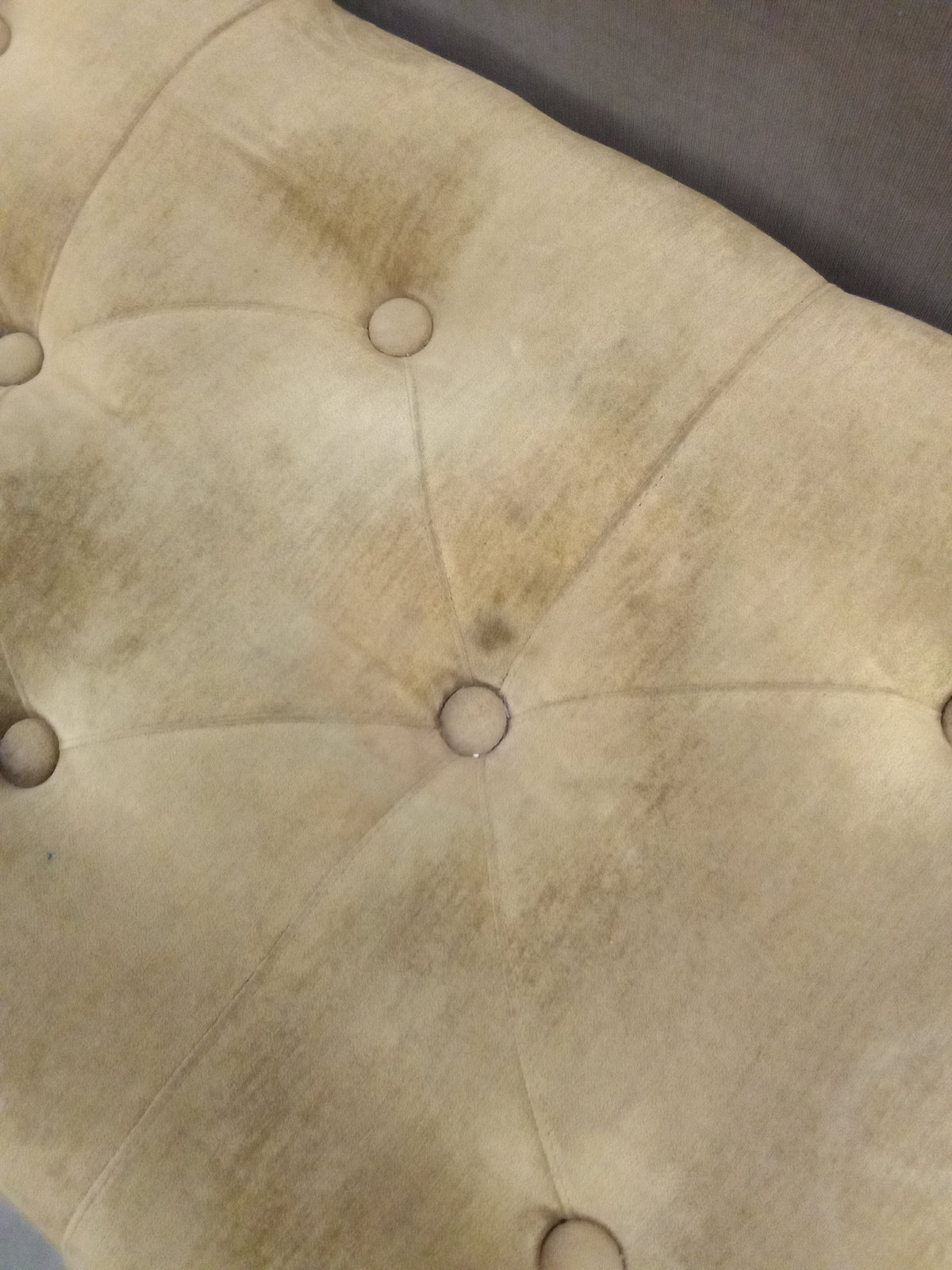 49"W Ottoman on Wooden Base