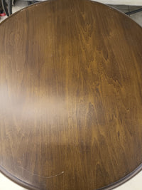 Solid Wood Craved Round Accent Table