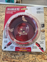 Diablo 4" Bi-Metal Hole Saw with 2-3/8 in. Cutting Depth for Wood/Metal Cutting