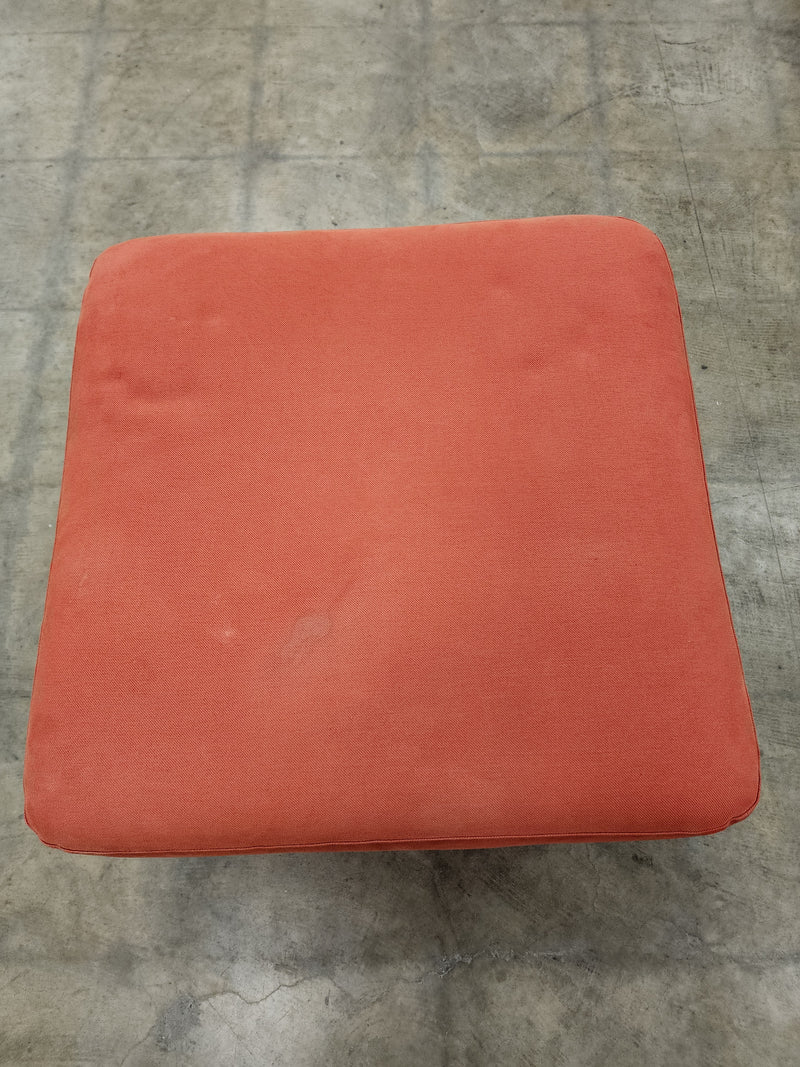 Orange Ottoman with Storage