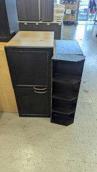 Set of 18 Dark Chocolate Kitchen Cabinets