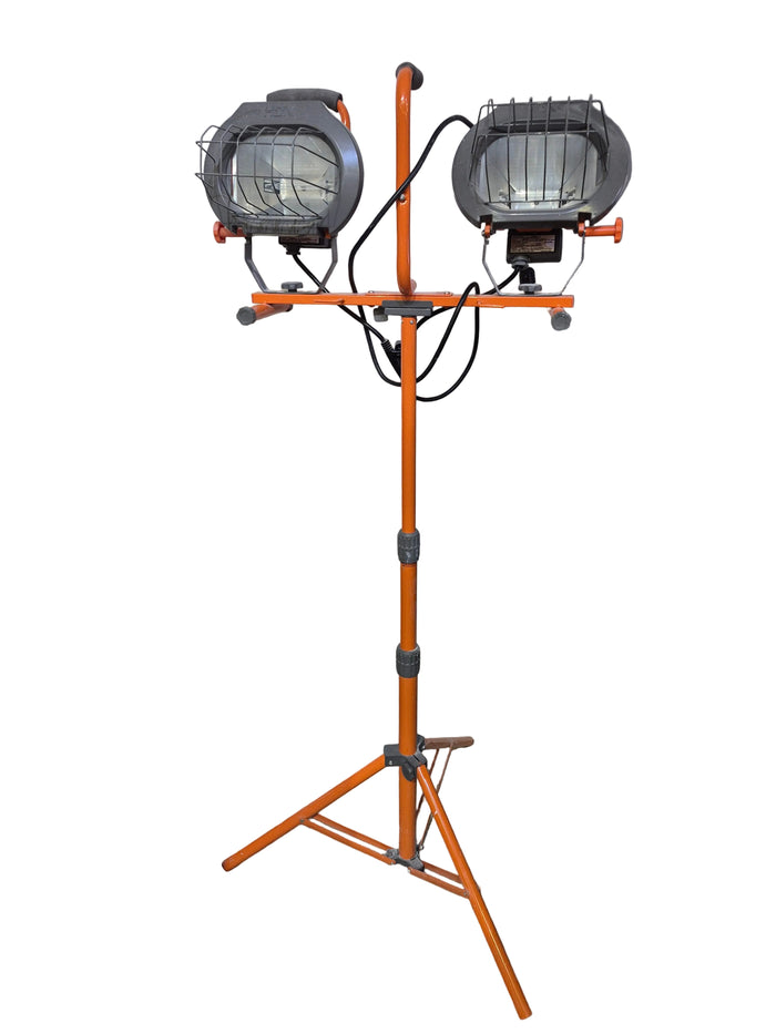 Halogen Indoor/Outdoor Adjustable Height Tripod Work Light with 5 ft. Cord