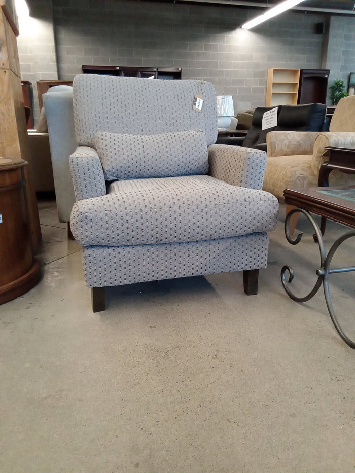 31"W  Neutral Beige Fabric Armchair