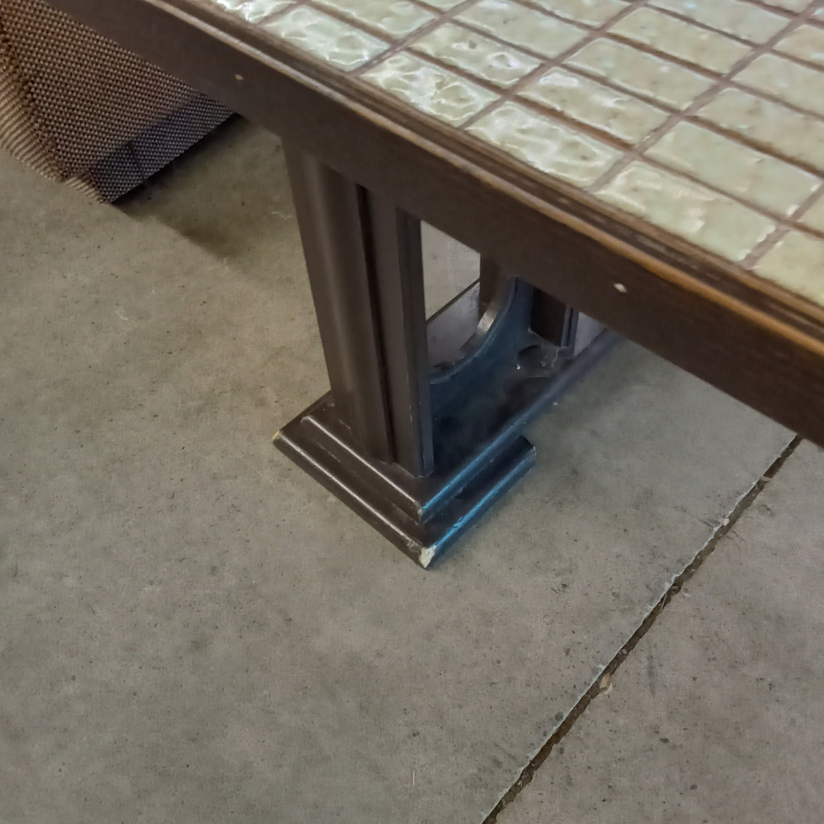 60.5"W Coffee Table with Tiled Top