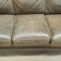 84"W 3-Seat in Sofa in Brown Leather