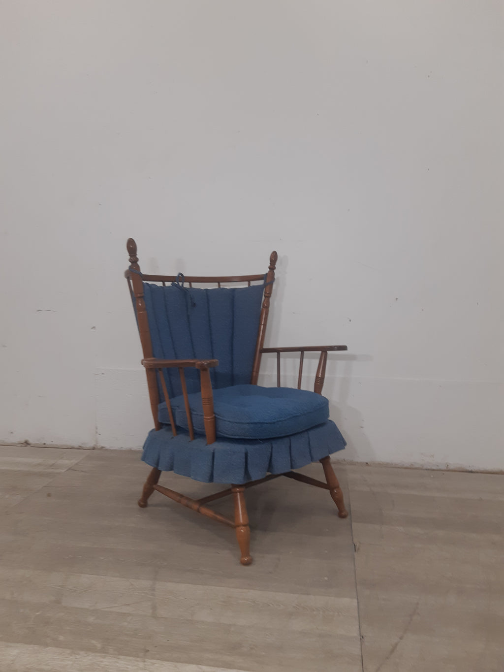 Blue Stationary Rocking Chair
