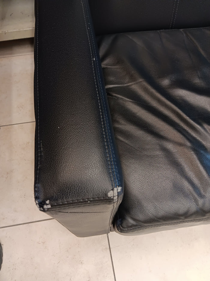 Vantage: Faux Leather Sofa