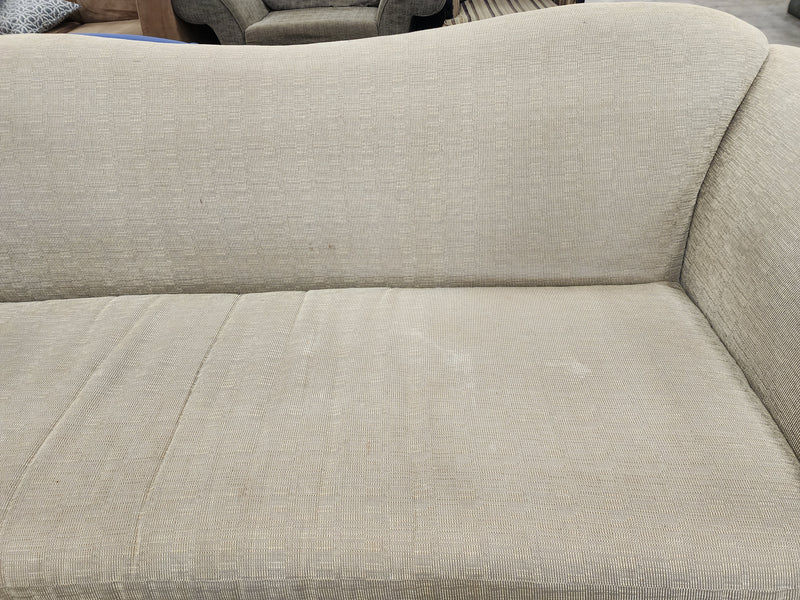 Beige Classic Curved Upholstered Sofa