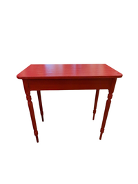 Red Hallway Table