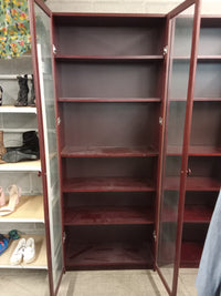 31"W Book Cabinet with Glass Doors