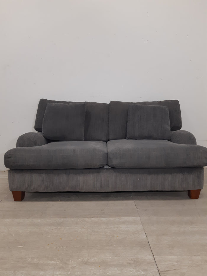 Grey Chenille 2 Seat Sofa