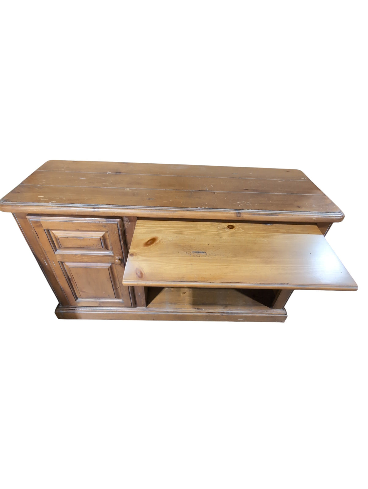 Wooden TV Stand w/ Cabinets
