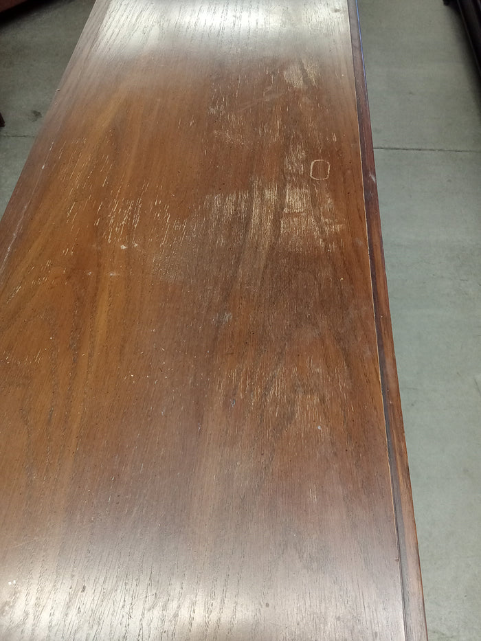 66"W 9-Drawer Vintage Wooden Dresser