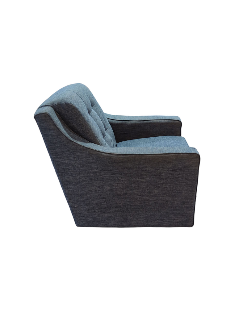 Blue Swivel Armchair