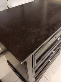 3-Drawer Dark Espresso Nightstand Dresser