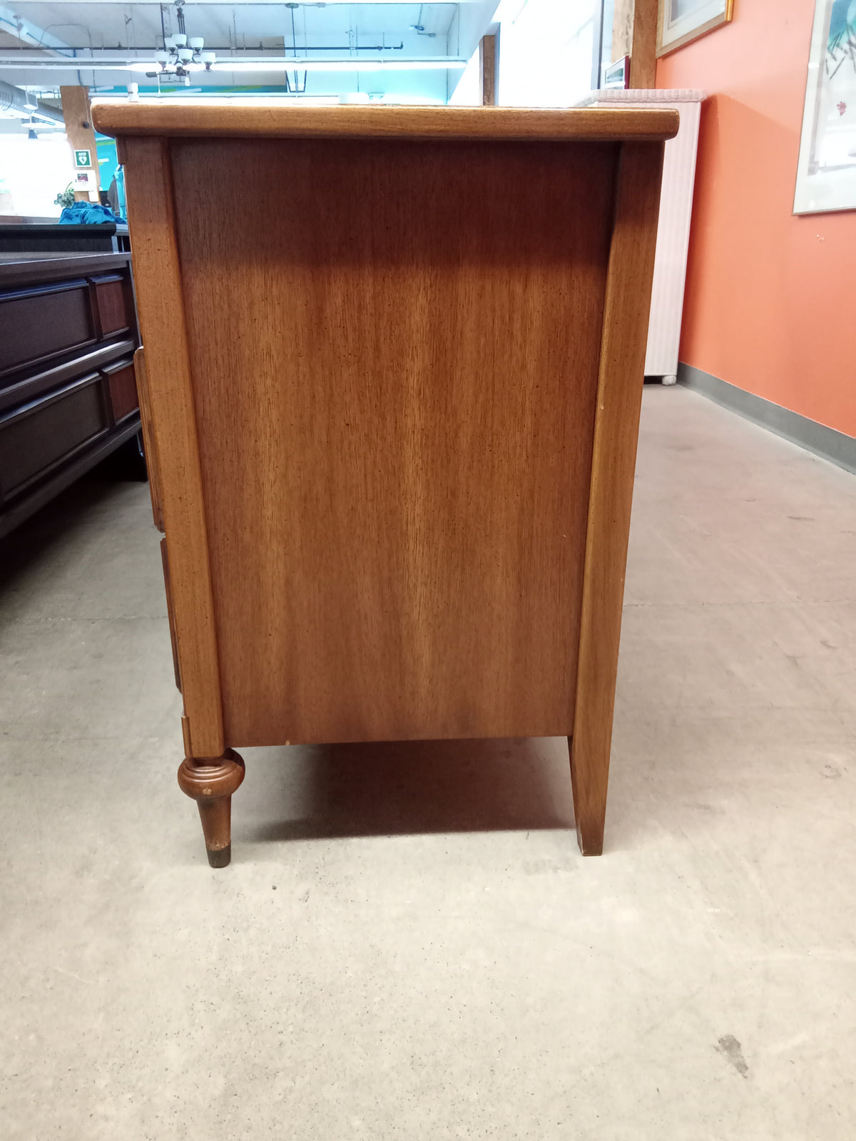 62"W 9-Drawer Wooden Dresser