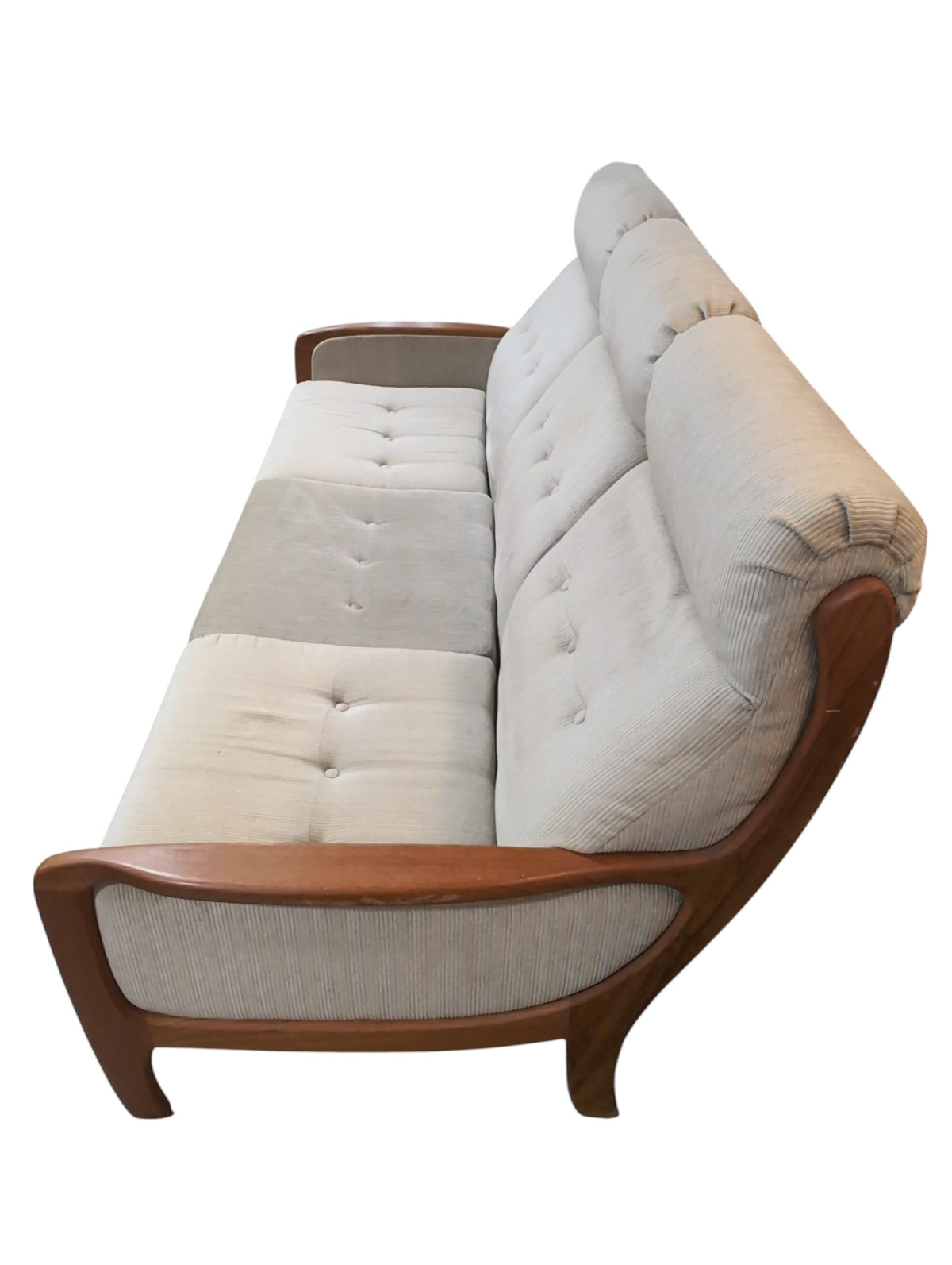 Mid Century Teak 3 Seater Sofa