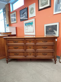 62"W 9-Drawer Wooden Dresser