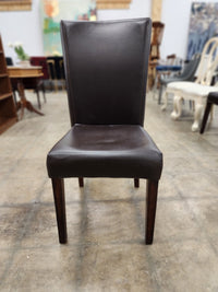 Dark Brown High Back Dining Chair
