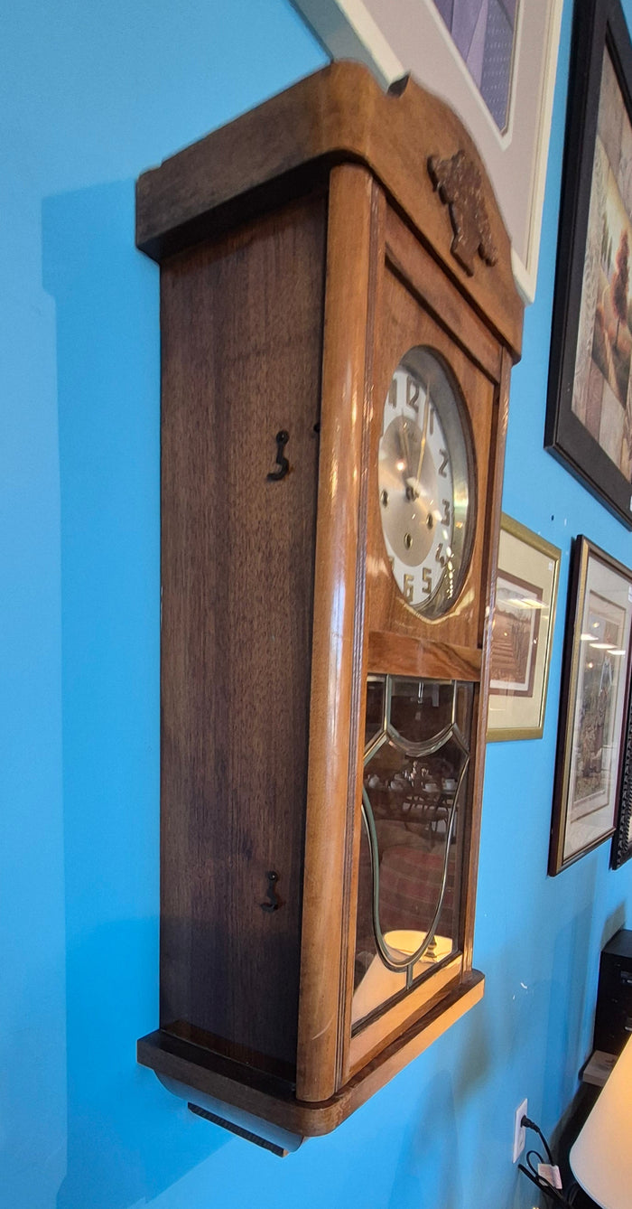 Vintage 1930's Mauthe German Wall Clock