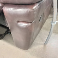 60"W Leather Recliner Love Seat