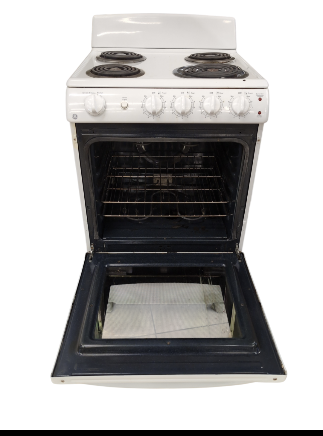 GE White Electric Range
