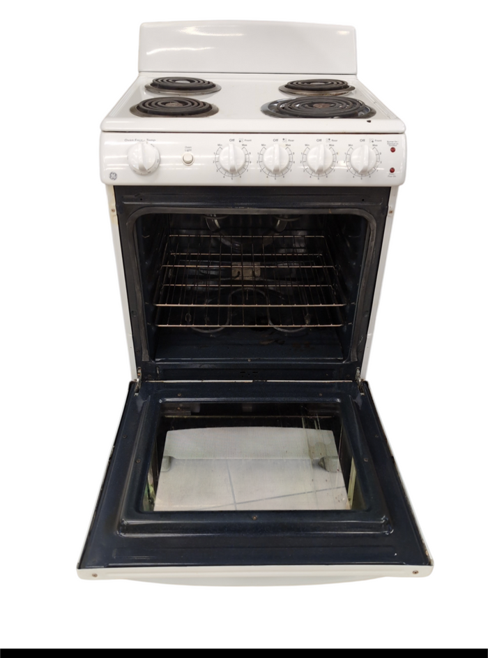 GE White Electric Range