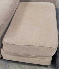 Tan Loveseat With Matching Ottoman