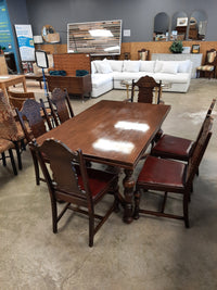 7 piece wooden dining set
